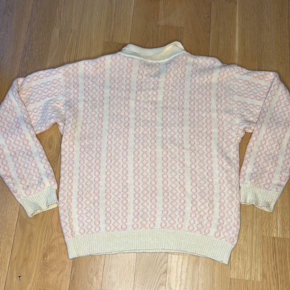 Vtg Eagle’s Eye Sweater Collared Cottagecore Granny Floral Size Large - Picture 5 of 5